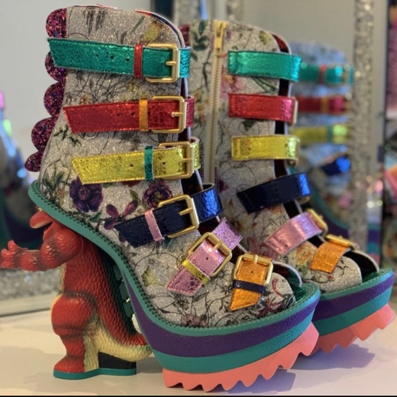 Irregular Choice Roarsum Roary Dinosaur Shoes - Picture 2 of 2